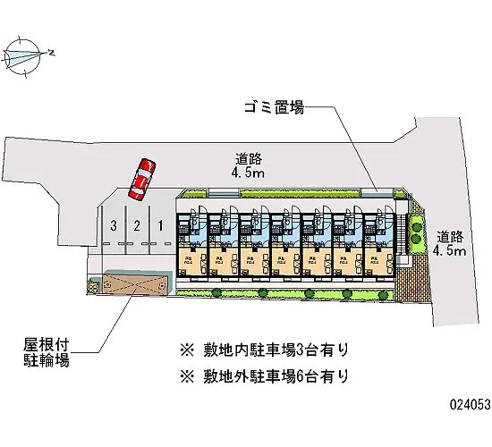 秦野市堀西　月極駐車場（LP）